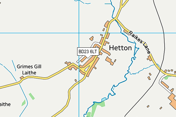 Hetton Methodist Church Hall map (BD23 6LT) - OS VectorMap District (Ordnance Survey)