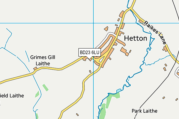 BD23 6LU map - OS VectorMap District (Ordnance Survey)