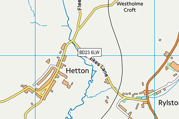 BD23 6LW map - OS VectorMap District (Ordnance Survey)