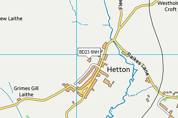 BD23 6NH map - OS VectorMap District (Ordnance Survey)