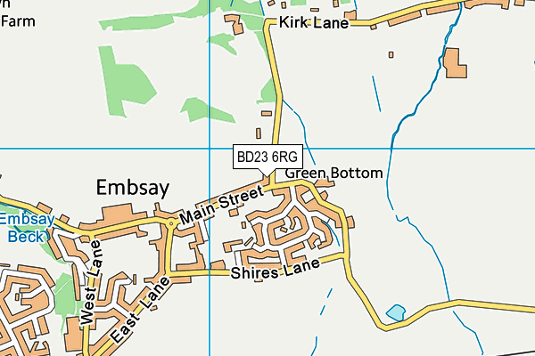 BD23 6RG map - OS VectorMap District (Ordnance Survey)