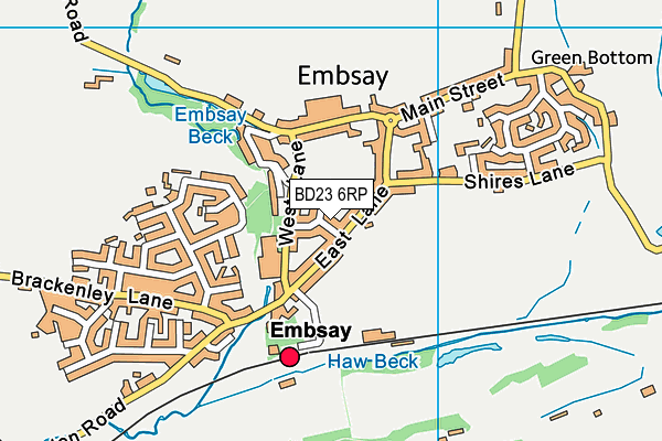 BD23 6RP map - OS VectorMap District (Ordnance Survey)