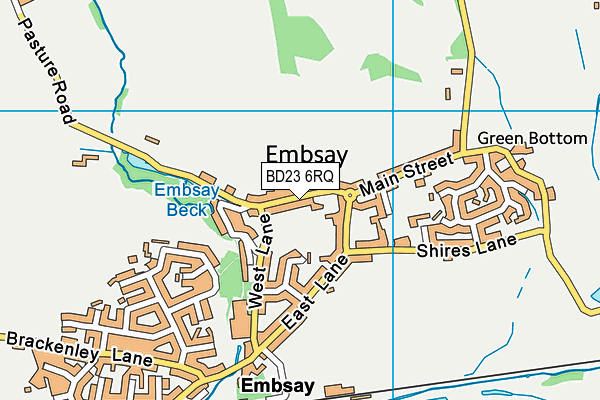 BD23 6RQ map - OS VectorMap District (Ordnance Survey)