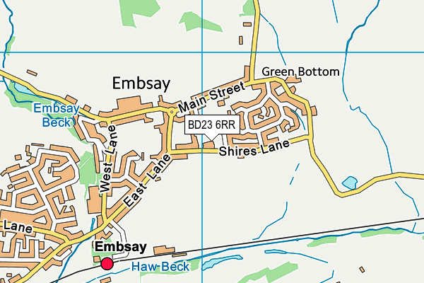 Embsay Senior Football Pitch (Closed) map (BD23 6RR) - OS VectorMap District (Ordnance Survey)