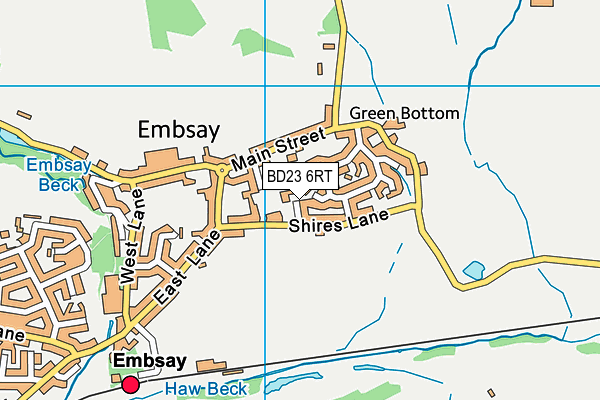 BD23 6RT map - OS VectorMap District (Ordnance Survey)