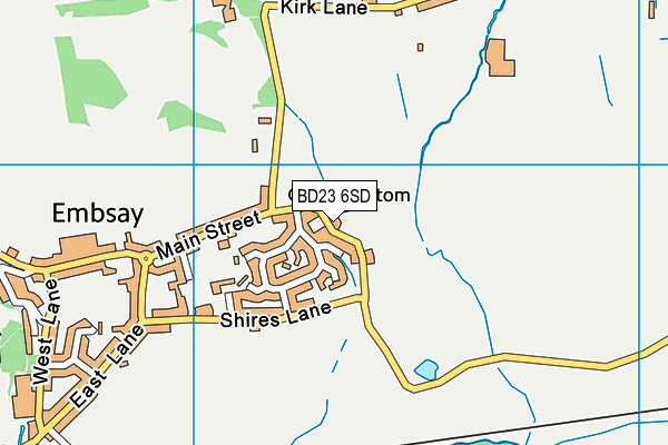 BD23 6SD map - OS VectorMap District (Ordnance Survey)