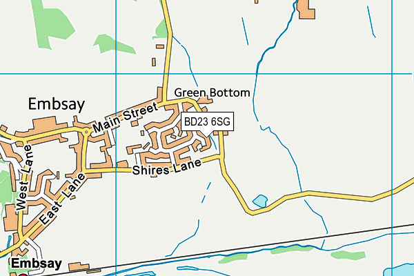 BD23 6SG map - OS VectorMap District (Ordnance Survey)