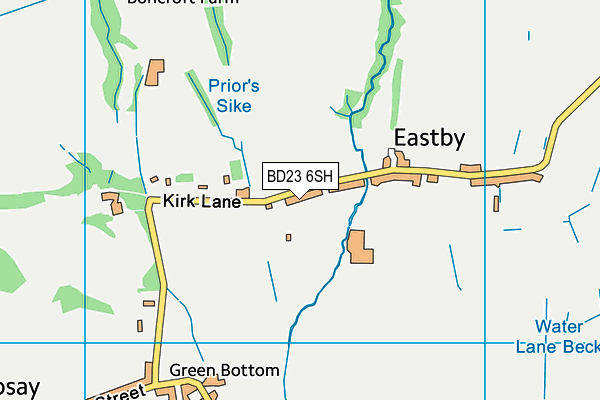 BD23 6SH map - OS VectorMap District (Ordnance Survey)