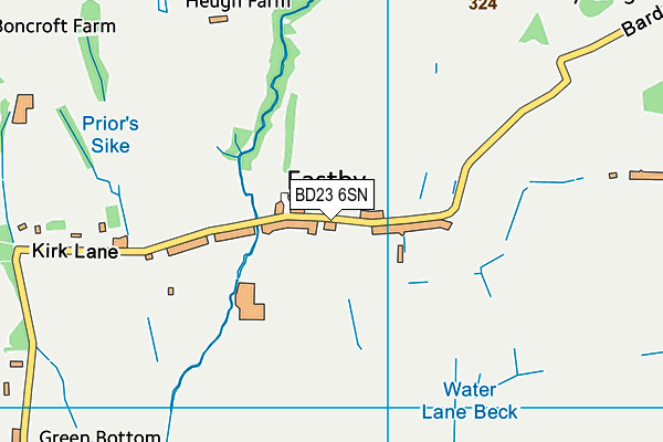 BD23 6SN map - OS VectorMap District (Ordnance Survey)