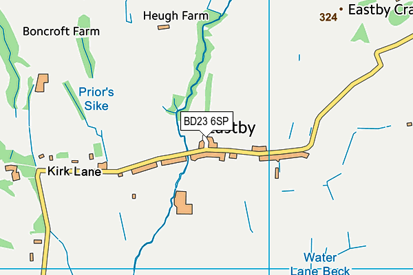 BD23 6SP map - OS VectorMap District (Ordnance Survey)