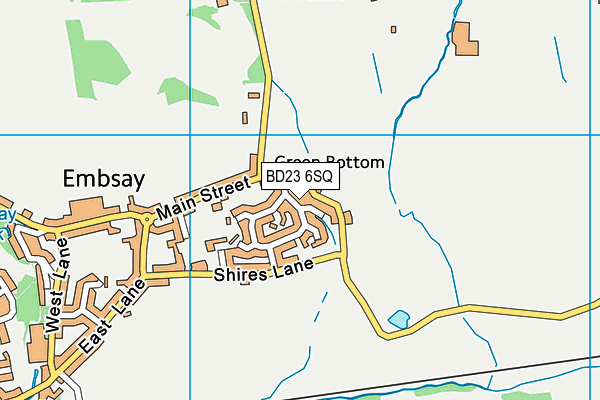 BD23 6SQ map - OS VectorMap District (Ordnance Survey)