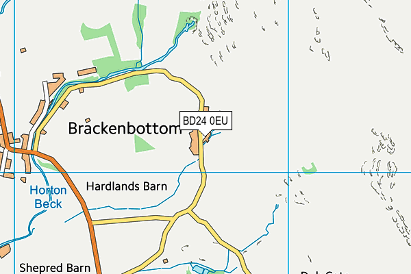 BD24 0EU map - OS VectorMap District (Ordnance Survey)