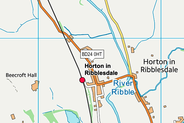 Horton Playing Fields map (BD24 0HT) - OS VectorMap District (Ordnance Survey)