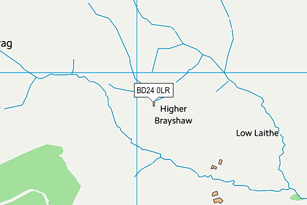 BD24 0LR map - OS VectorMap District (Ordnance Survey)