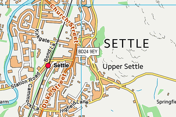 BD24 9EY map - OS VectorMap District (Ordnance Survey)