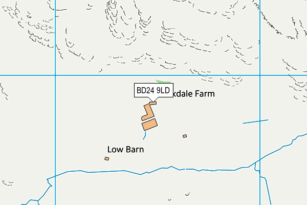 BD24 9LD map - OS VectorMap District (Ordnance Survey)