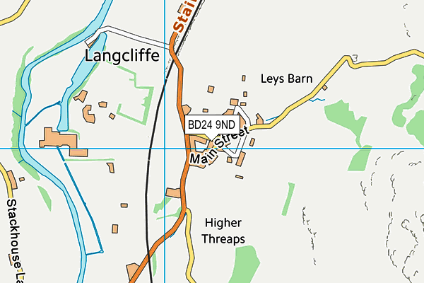 BD24 9ND map - OS VectorMap District (Ordnance Survey)