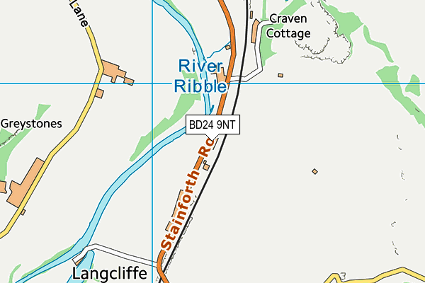 BD24 9NT map - OS VectorMap District (Ordnance Survey)