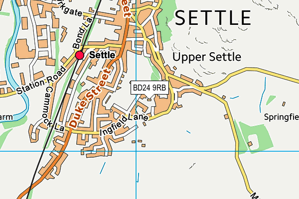 Grove Park (Settle) map (BD24 9RB) - OS VectorMap District (Ordnance Survey)