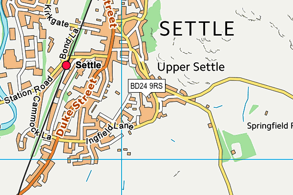 BD24 9RS map - OS VectorMap District (Ordnance Survey)