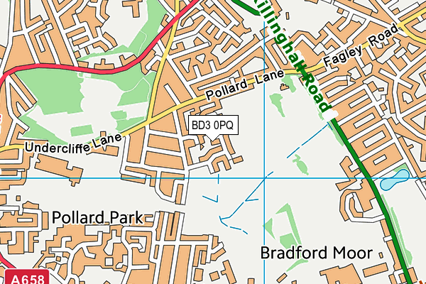 BD3 0PQ map - OS VectorMap District (Ordnance Survey)