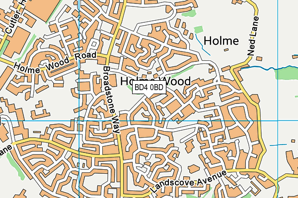 BD4 0BD map - OS VectorMap District (Ordnance Survey)