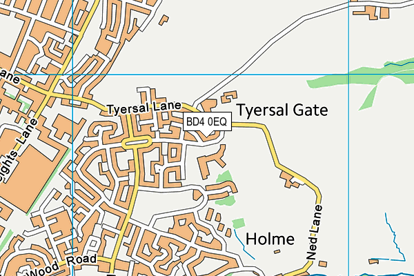 BD4 0EQ map - OS VectorMap District (Ordnance Survey)