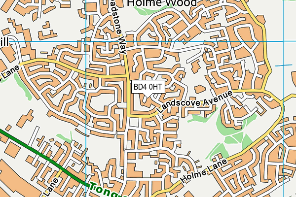 BD4 0HT map - OS VectorMap District (Ordnance Survey)