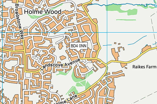 BD4 0NN map - OS VectorMap District (Ordnance Survey)