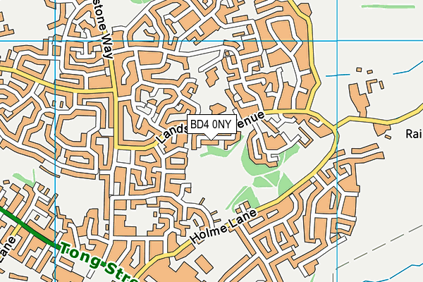 BD4 0NY map - OS VectorMap District (Ordnance Survey)