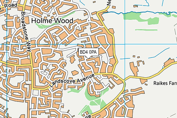 BD4 0PA map - OS VectorMap District (Ordnance Survey)