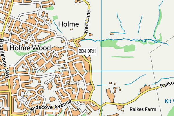 BD4 0RH map - OS VectorMap District (Ordnance Survey)