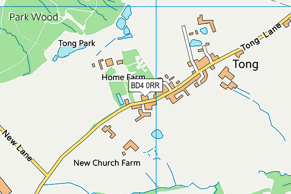 BD4 0RR map - OS VectorMap District (Ordnance Survey)