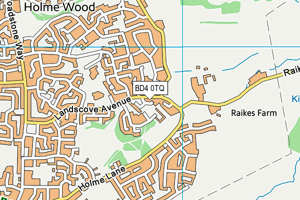 BD4 0TQ map - OS VectorMap District (Ordnance Survey)