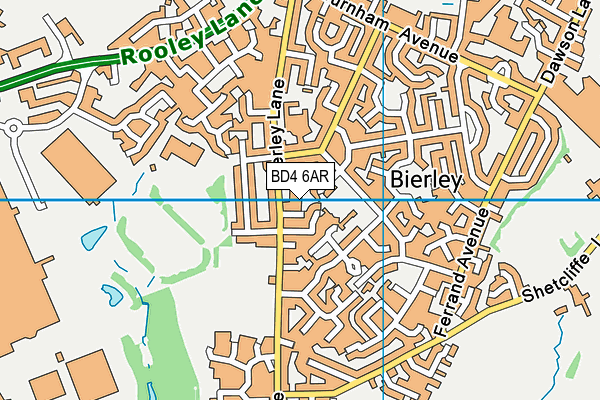 BD4 6AR map - OS VectorMap District (Ordnance Survey)
