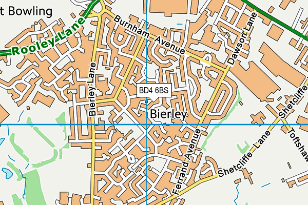 BD4 6BS map - OS VectorMap District (Ordnance Survey)