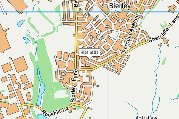 BD4 6DD map - OS VectorMap District (Ordnance Survey)