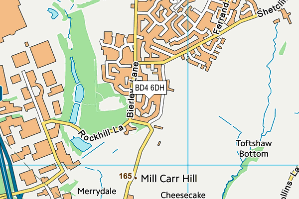 BD4 6DH map - OS VectorMap District (Ordnance Survey)