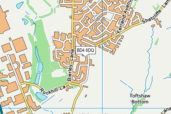 BD4 6DQ map - OS VectorMap District (Ordnance Survey)