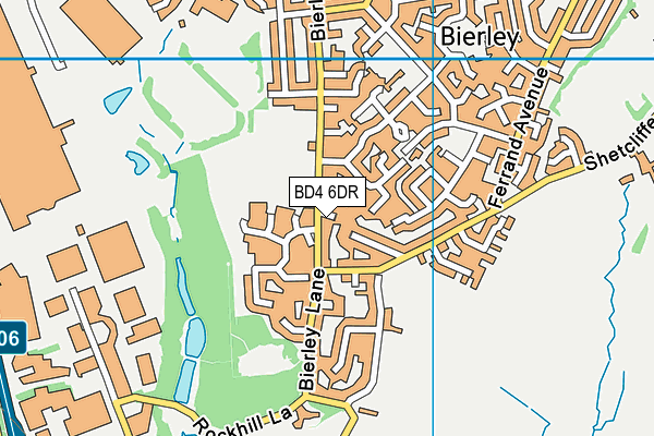 BD4 6DR map - OS VectorMap District (Ordnance Survey)