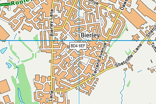 BD4 6EF map - OS VectorMap District (Ordnance Survey)