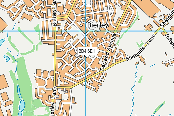 BD4 6EH map - OS VectorMap District (Ordnance Survey)