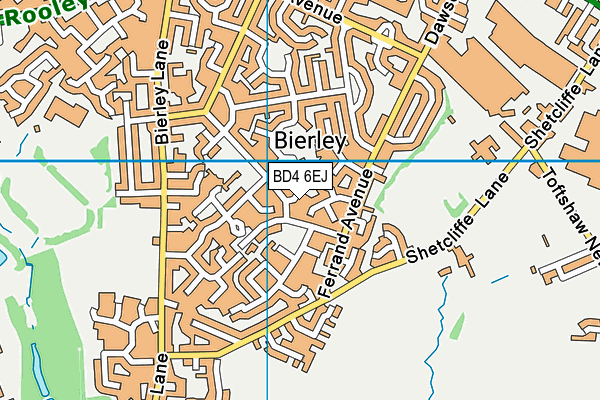 BD4 6EJ map - OS VectorMap District (Ordnance Survey)