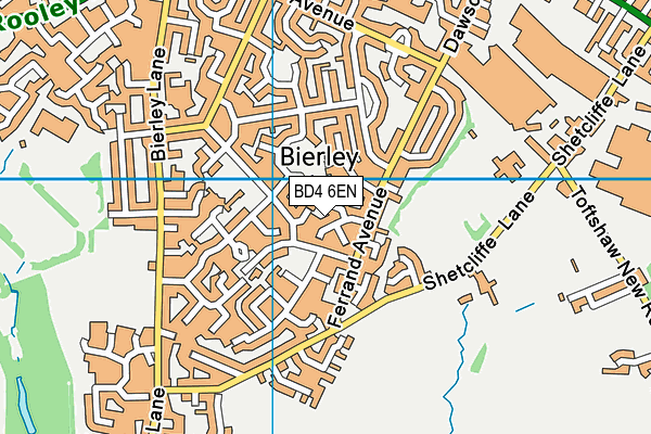 BD4 6EN map - OS VectorMap District (Ordnance Survey)