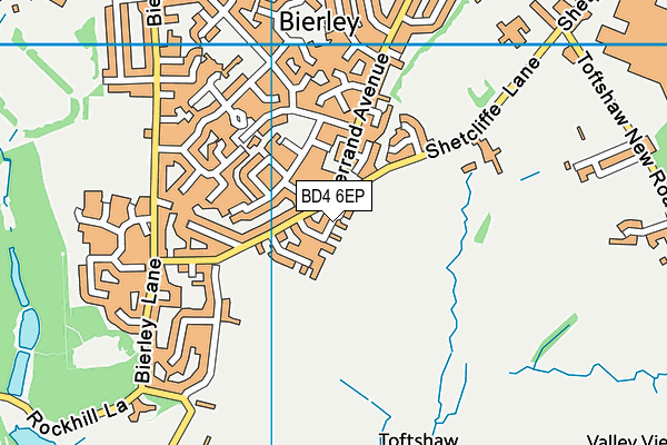 BD4 6EP map - OS VectorMap District (Ordnance Survey)