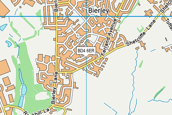 BD4 6ER map - OS VectorMap District (Ordnance Survey)