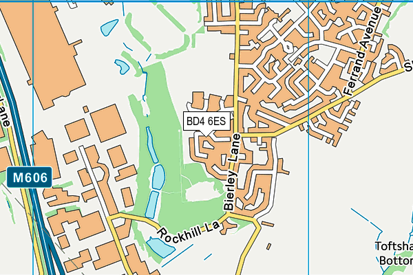 BD4 6ES map - OS VectorMap District (Ordnance Survey)
