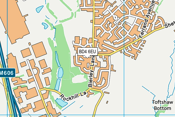 BD4 6EU map - OS VectorMap District (Ordnance Survey)