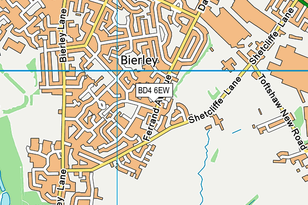 BD4 6EW map - OS VectorMap District (Ordnance Survey)