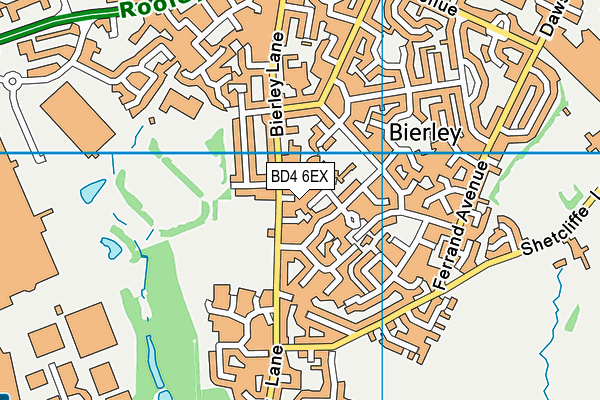 BD4 6EX map - OS VectorMap District (Ordnance Survey)